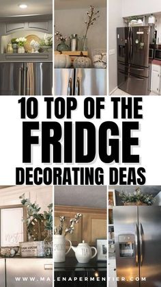 the top of the fridge decorating ideas