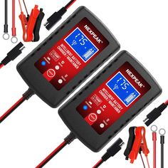 2x nerfek 12v battery charger with jumper cables