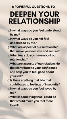 Do you long for more depth and intimate conversations with your partner but run out of things to talk about? ⁠ Save this post and take your time exploring these questions. ⁠ Talking Points For Couples, Communication With Partner, Tough Conversations Relationships, Things To Talk About Before Marriage, Things To Talk About With Your Boyfriend, Powerful Questions, Things To Talk About