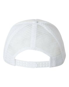 Foam Mesh-Back Trucker Cap - WHITE/ WHITE - ADJUSTABLE | Valucap Foam Mesh-Back Trucker Cap in White/White Size Adjustable | Polyester Caps Style, Designer Hats, Women's Hats, Style Women, Hat Cap, White White, Baseball Caps, Hat Designs, Trucker Cap