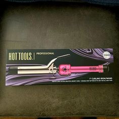 Hot Tools Professional 1" Titanium Curling Iron Is Bnib, Heats Up In 30 Seconds. Variable Temps Up To 450 Degrees For All Hair Types, And Has And 8ft Swivel Cord. Hot Tools, Bouncy Curls, Beauty Tool, Curling Iron, 30 Seconds, All Hair Types, Hair Types, Hot Topic, Womens Hairstyles