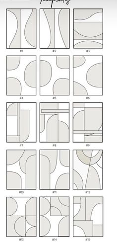 the steps to make an abstract geometric pattern