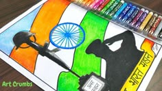 Freedom Fighters Drawing Easy, Veer Gatha Painting, Republic Day Posters Drawing, Indian Army Drawings, Drawing For Republic Day, Kargil Vijay Diwas Drawing, Army Drawing Easy, 26 January Republic Day Drawing, Republic Drawing