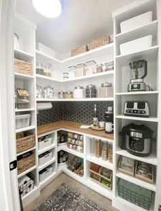 perfect pantry storage ideas to hide away all those large scale kitchen appliances and equipment Hiasan Dalaman Dapur, Pantry Closet Design, House Pantry, Pantry Decor, Pantry Laundry Room, Ikea Hallway, Pantry Room, Desain Pantry, Pantry Remodel