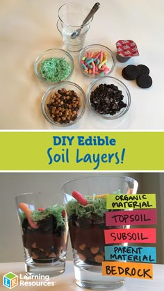 diy edible soil layers for kids to make