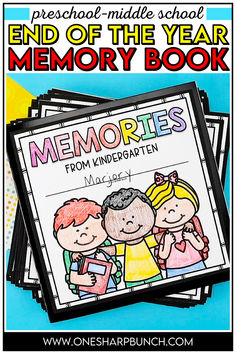 the end of the year memory book for kids