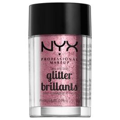 NYX Professional Makeup Face & Body Glitter (Various Shades) perfect for festival fashion. Glitter Balloons, Glitter Rosa, Glitter Face, Glitter Pigment, Pink Glam, Metallic Look, Glitter Roses, Loose Glitter, Body Glitter