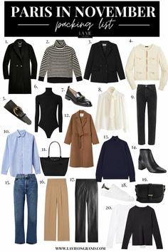 Paris Autumn Style, Paris In November Outfits 2022, Packing List For Paris In Fall, Classic Fall Wardrobe Pieces, Paris Autumn Capsule Wardrobe, Autumn Outfit Paris, Paris Fall Fashion 2023, Autumn In Europe Outfit, Timeless Autumn Outfits