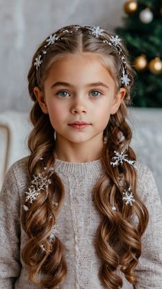 christmas hairstyles for kids Fun Christmas Hairstyles, Christmas Hairstyles For Kids, Hairstyles Christmas, Elf Hair, Medium Length Blonde Hair, Hairstyles For All Hair Types, Hairstyles For 2023, Easy Hairstyles For Kids, Hair Style Vedio