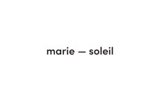 the word marie - soleil is written in black and white on a white background