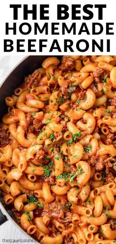 homemade beefaroni Easy Beefaroni Recipe, Homemade Beefaroni Recipe, Homemade Beefaroni, Elbow Pasta Recipes, Elbow Macaroni Recipes, Beefaroni Recipe, Beef And Pasta, Ground Beef Pasta Recipes, Beef Pasta Recipes