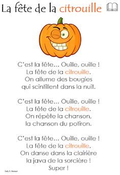 an orange pumpkin with the words la fete de la citrouile written in french