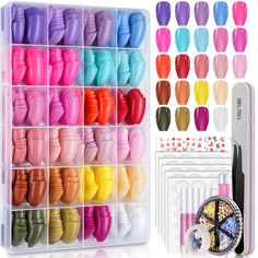 PRICES MAY VARY. 720pcs short press on nails, Contain every necessary tool you need to get started, suit for beginner or home user, perfcet for both professionals and amateurs 12 vibrant colors fake nails, You can use one color or mix them for a more creative style, great for adding artwork, rhinestones of glitter Each false nails has pre-sized 0-9 at the bottom, you will quickly find suitable sized nails from the storage box False nails with glue, Easy to press and remove, fake nails is sturdy Nails Acrylic Short, Real Nails, Medium Coffin, Short Press On Nails, Coffin Press On Nails, Coffin Shape, Stick On Nails, Nails Coffin, Nail Glue