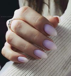 Baby Boomer Nails Color Purple, Purple White Ombre Nails, Violet Ombre Nails, Baby Purple Nails, Baby Boomer Nails Color, Baby Boomers Nails, Violet Pastel, Lilac Nails, Subtle Nails