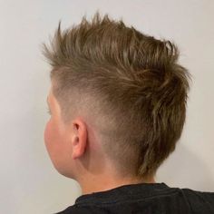 Little Boy Mowhawk Haircuts, Boy Mow Hawk, Boys Baseball Haircut Trendy, Euro Mullet Kids, Toddler Boy Faux Hawk, Patrick Mahomes Haircut For Boys, Boys Hockey Haircuts, Baseball Mullet Haircut Boys, Boys Fohawk Haircut Kids