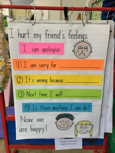 How To Be A Good Friend Anchor Chart, Feeling Words Anchor Chart, Feelings Chart Classroom, Feelings Anchor Chart Kindergarten, Class Procedures Anchor Chart, Anchor Charts Special Education, Feelings Corner Preschool, Emotions Curriculum Preschool, Social Emotional Anchor Charts