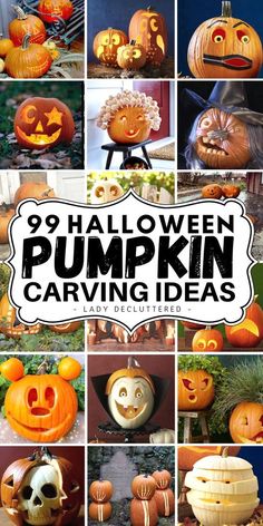 pumpkin carving ideas for halloween and fall