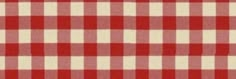 a red and white checkered table cloth