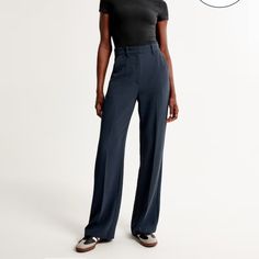 Nwt, Size Small Short. Please Note That These May Possibly Be A Different Style Than The Modeled Image (Clean Premium Crepe Wide Leg Pant) - Couldn’t Find The Exact Same Model. High Rise Wide Leg Pants In Our Drapey And Elevated Premium Crepe Fabric For A Breezy Look And A Tailored, Flat Front Silhouette, Featuring Functional Pockets, Belt Loops And Fly Closure For A Secure Fit. High Waisted Slacks, Short Trousers, Animal Print Pants, Brown Trousers, Jumpsuit Trousers, Wide Leg Pant, Tailored Pants, Crepe Fabric, Printed Pants