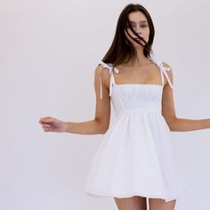 Gency corset dress White Babydoll Dress, Cotton Voile Dress, Flowy Mini Dress, Lace Bodycon, Lace Bodycon Dress, Cute Summer Dresses, Cotton Voile, Lace Mini Dress, Stylish Fashion