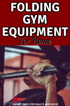 folding exercise equipment Workout Equipment Storage, Home Gym On A Budget, Building A Home Gym, Small Home Gym, To Build A Home