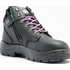 Hiker Style, Womens Work Boots, Steel Toe Boots, Blue Boots, Safety Boots, Work Boot, Lace Up Ankle Boots, Safety Shoes, Steel Blue