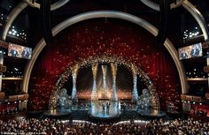 the stage at the oscars is full of people