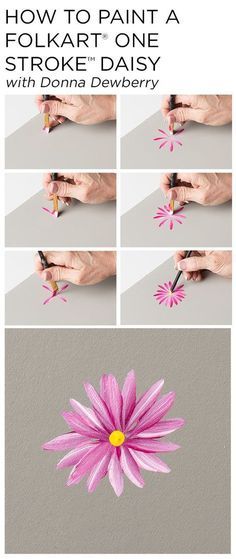 how to paint a flower with markers