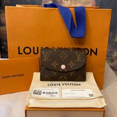 Authentic Louis Vuitton Rosalie Coin Purse Brand New Color Rose Ballerine Monogram Canvas Surprisingly Spacious Includes Everything Shown Smoke Free Environment Louis Vuitton Rosalie Coin Purse, Rosalie Coin Purse Louis Vuitton, Louis Vuitton Coin Purse, Purse Louis Vuitton, Louis Vuitton Wallet Zippy, Grey Bag, Purse Brands, Louis Vuitton Wallet, Overnight Bag