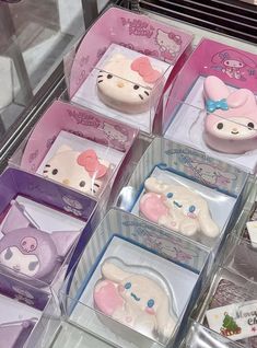 hello kitty cookies are on display for sale