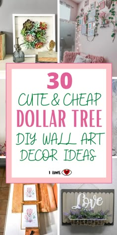 the top ten dollar tree diy wall art ideas