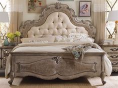 an image of a bedroom set with furniture and decor on the page, which is also for sale