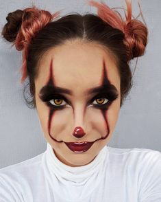 #makeup Horror Smink, Scary Clown Halloween Costume, Clown Halloween Costumes