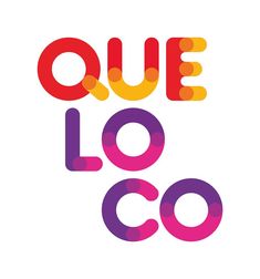 the words que lo co are colored in different colors and font patterns on a white background