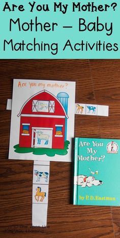 After reading Are You My Mother? we talked about farm mothers and babies and matched them. Storybook Activities, Farm Animals Activities, Daycare Themes, Are You My Mother, Matching Activities, Farm Unit, Farm Preschool, Mother's Day Activities, Farm Activities