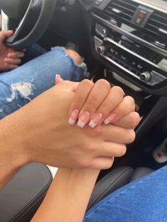 Simple Work Nails, Natural Acrylic Nails, Nails Only, Nail Jewelry, Minimalist Nails, Pretty Acrylic Nails