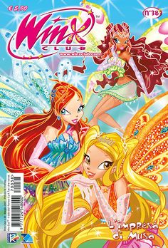 the cover to winx magazine featuring two fairy girls