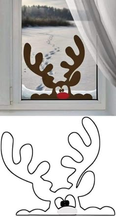 Easy Christmas Window Display, Holiday Window Decorating Ideas, Christmas Decorating Diy, Diy Window Decor Ideas, Window Christmas Decor Ideas Diy, Diy Christmas Decorations Bedroom, Christmas Decor Ideas For Windows, Diy Christmas Decorations For Inside, Christmas Diy Crafts Decoration