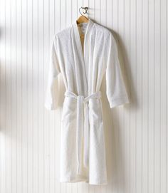 If you're looking for the softest bathrobe, you've come to the right place. Our Bamboo Bath Robe, in our opinion, is the perfect robe to slip into after a warm shower or bath. Product Overview: Material: 60% rayon from bamboo / 40% cotton Constructed with a terry loop for hanging and a corded dobby border detail. Care: Machine wash cold, gentle cycle. Do not mix colors, and do not bleach or use fabric softener. Tumble dry low, and remove promptly. Imported from Portugal Specifications: Small/Med Bride And Bridesmaid Bouquets, Pamper Routine, College Needs, Canada Clothes, Popular On Pinterest, Greece Aesthetic, Peacock Alley, Pampering Routine, Plaid Throw Blanket