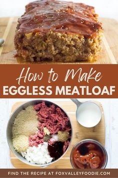 Meatloaf Recipe Without Eggs, Meatloaf Without Eggs, Eggless Meatloaf, Recipes Using Hamburger, Traditional Meatloaf Recipes, Moist Meatloaf, Best Lunch Recipes, Homemade Meatloaf, Egg Allergy