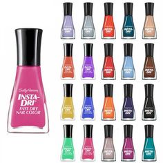 Sally Hansen Nail Polish Color: Multicolor. Coconut Milk Nail Polish Sally Hansen, Sally Hansen Pro Tool Kit, Sally Hansen Gel Nail Polish, Sally Hansen Gel Nails, Sally Nails, Sally Hansen Gel, Trendy Nail Polish, Dry Nails Fast, Sally Hansen Nail Polish