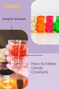 how to make candy cocktails with gummy bears