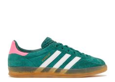 PRICES MAY VARY. Rubber sole Adidas Gazelle Green, Flight Club, Adidas Shoes Women, Adidas Womens, Pink Sneakers, Adidas Gazelle Sneaker, Pink Adidas, Green And Pink, Adidas Gazelle