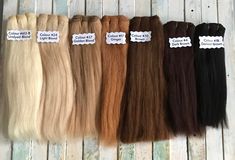 "All colours is to be back in stock by end of July  Camel Weft  This is beautiful single-wefted natural camel weft is ready for making a gorgeous head of hair for your doll or as a mane for your cloth art creations.  Using wefted hair for your natural fiber art doll or waldorf inspired doll provides a very unique look. (not ideal for reborn dolls) This weft is one long length of hair that needs to be attached to your doll head via crochet, sewing, gluing. 92-100 grams per weft 330-350 cm length Blond Beige, Burnt Hair, Crochet Couture, Straight Natural, Doll Model, Crochet Sewing, Cloth Art, Waldorf Doll, Waldorf Inspired