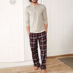 Season:Summer,Spring,Winter,Fall; Fabric:Cotton Blend; Sleeve Length:Long Sleeve; Gender:Men's; Quantity:2 Pieces; Nightwear Style:Loungewear,Sleepwear,Pajama Set,Pajama Top and Pant; Style:Stylish,Casual,Comfort; Elasticity:Micro-elastic; Tops Type:T shirt Tee; Occasion:Home,Daily; Function:Comfort; Pattern:Plaid; Design:Drawstring,Elastic Waist; Neckline:Henley; Bottom Type:Pant; Listing Date:09/13/2023; Hips:; Length [Bottom]:; Length [Top]:; Shoulder Width:; Waist:; Feel of Sensation:Gender Neutral,Comfort,Soft; Bust:; Sleeve Length: Men's Loungewear, Men Nightwear, Simple Homecoming Dresses, Comfort Home, Womens Basic Tops, Henley Long Sleeve, Linen Shirt Men, Linen Shirt Dress, Lace Dress With Sleeves