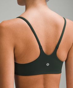 Focus On Every Push, Press, And Hold. This Narrow-Strap Bra Is Intentionally Designed With A Light Feel That Lets You Stay Hyper-Mindful. Designed For Training. Intended For Low-Impact Activities. Pockets For Optional, Removable Cups. | Wunder Train Strappy Racer Bra Light Support, A/B Cup Running In Cold Weather, Strap Bra, Wunder Train, Strappy Bra, B Cup, Lululemon Sports Bra, Tank Top Dress, Back Women, Womens Bras