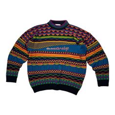 "Vintage 90s The Sweater Shop Coogi Style Multicolour Knit Sweater / Vintage Cable Knit Sweater / Vintage 90s Knit Sweater / Hiphop Clothing Size : L Colour : Multi Condition : Gently Used 👋🏻 Hello, Please follow my shop 🔥Price drop everyday, offer accepted If you like this item please 🖤 Measurements :  Pit to Pit : 23\" inches Length : 27\" inches Sleev Length: 22\" inches Description : - Sweater is in a good condition - No stained, no hole and no tear ** NO REFUND, please read all descript Hiphop Clothing, Grandpa Core, Offer Accepted, Grandpa Sweater, Retro Streetwear, Hip Hop Outfits, Sweater Vintage, Price Drop, Sweater Shop