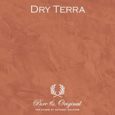 the front cover of dry terra, with an orange background and white lettering on it