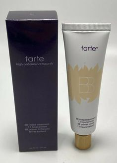 Tarte BB Tinted Treatment Foundation Primer - FAIR - Full Size 1oz New In Box. Condition is New. Shipped with USPS First Class Package. Foundation Primer, Retail Box, Sunscreen, High Performance, Foundation, Conditioner, Makeup, Make Up