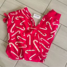 Nwt Hot Pink Candy Cane Pajama Pants Lounge Sleep Pants Pink With Striped Candy Canes Super Soft! Candy Cane Pajamas, Christmas Cotton Pants, Casual Long Pants For Holiday, Cane Lounge, Hot Pink Candy, Pink Candy Cane, Candy Cane Stripes, Striped Pyjamas, Sleep Pants